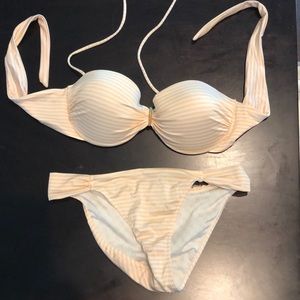 Pink stripe bikini